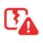 crack warning icon