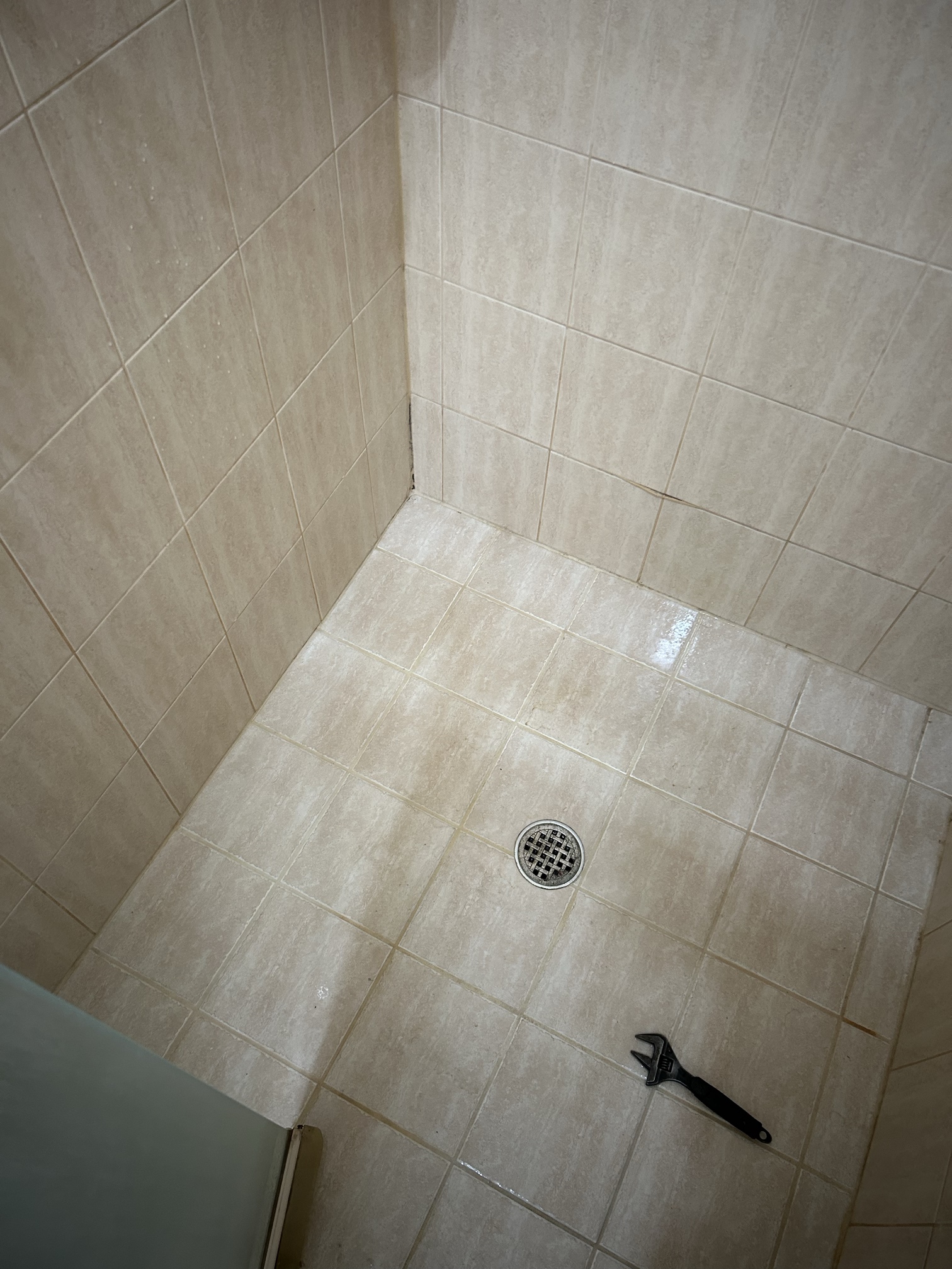 Leak hunters shower reapirs BEFORE Leak hunters shower reapirs BEFORE