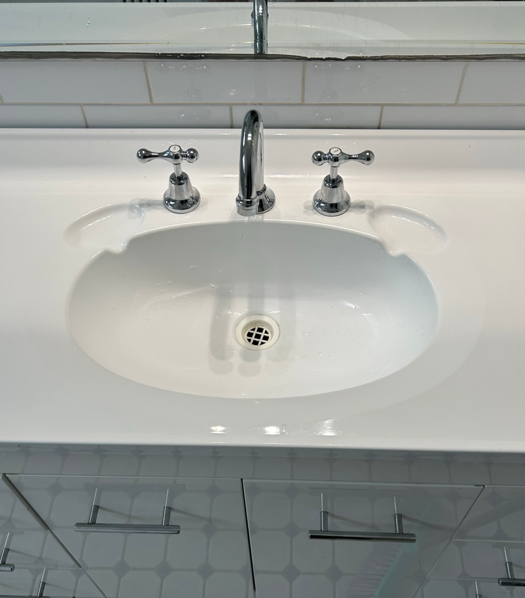 A brand new tap installation