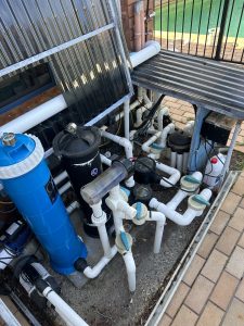 A pool drainage system