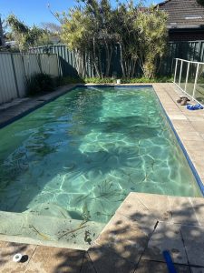A pool in Newcastle needing leak repairs
