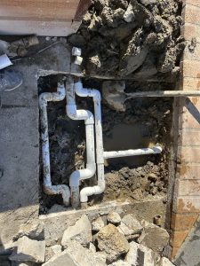 A pool plumbing system