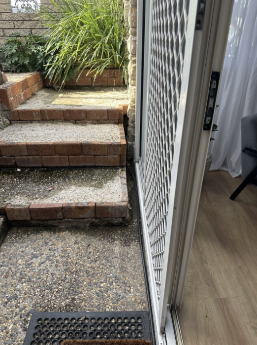 Drainage trench dug beneath house