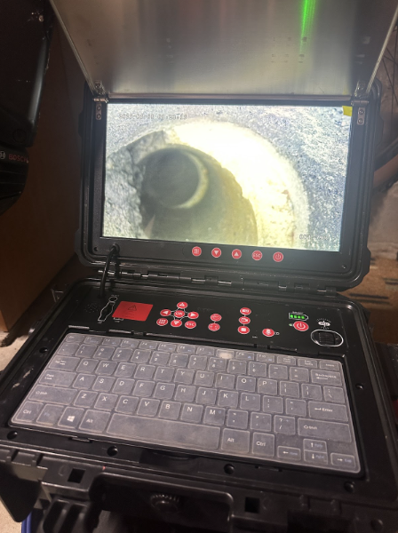 Subfloor leak CCTV camera inspection