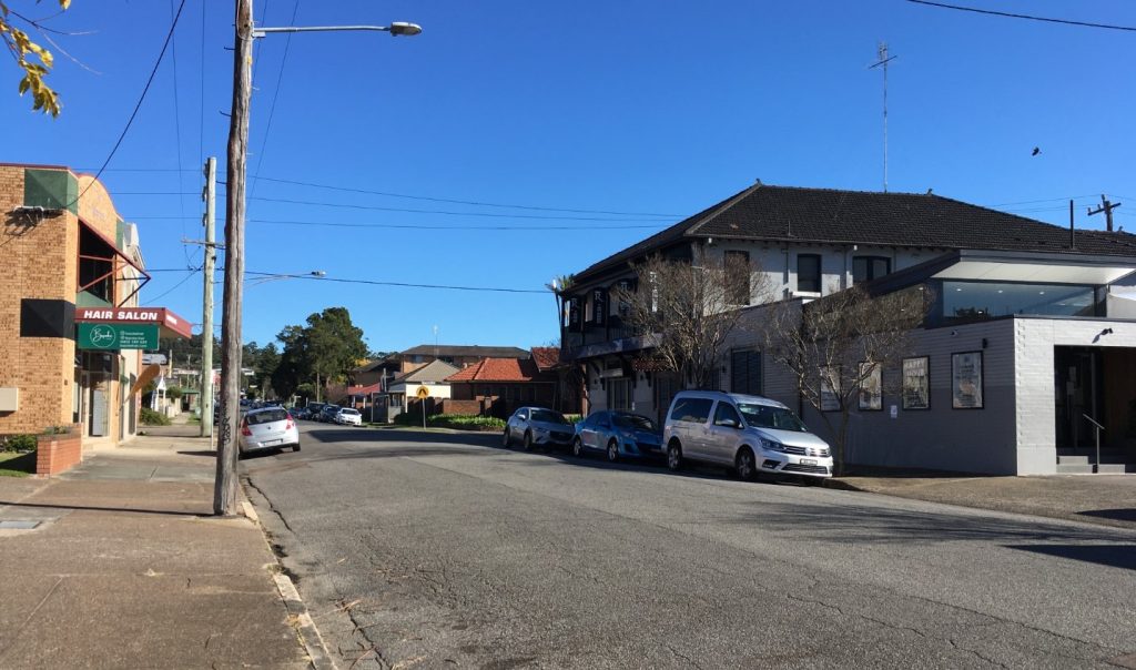 A local street in Waratah