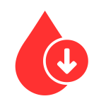 Water level drop icon