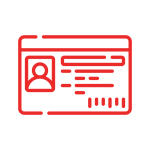 icon of an identification card
