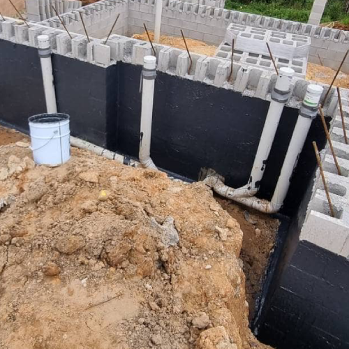 retaining wall waterproofing leak hunter