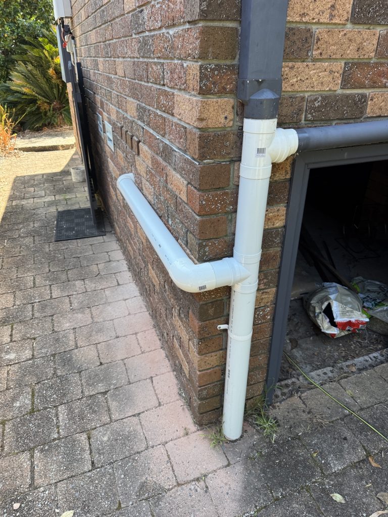 Drainage system installed by local Newcastle plumbers