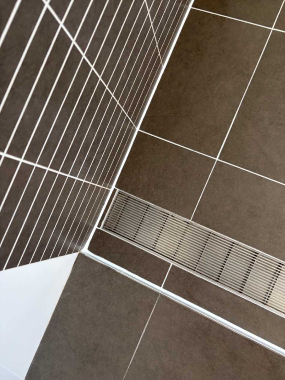 Shower base fully sealed after repair