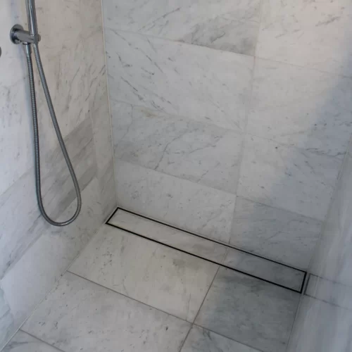 Blocked Shower Drain and Pipe